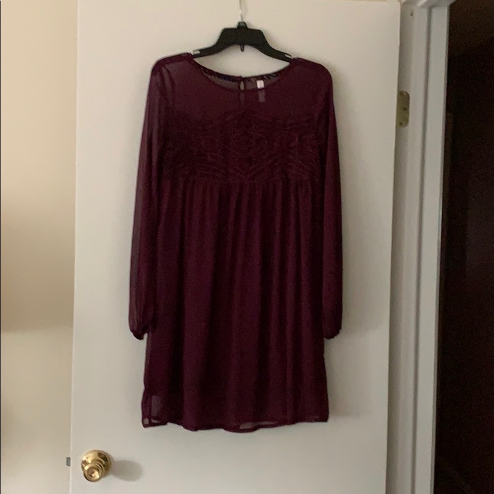 Burgundy Xhilaration Dress